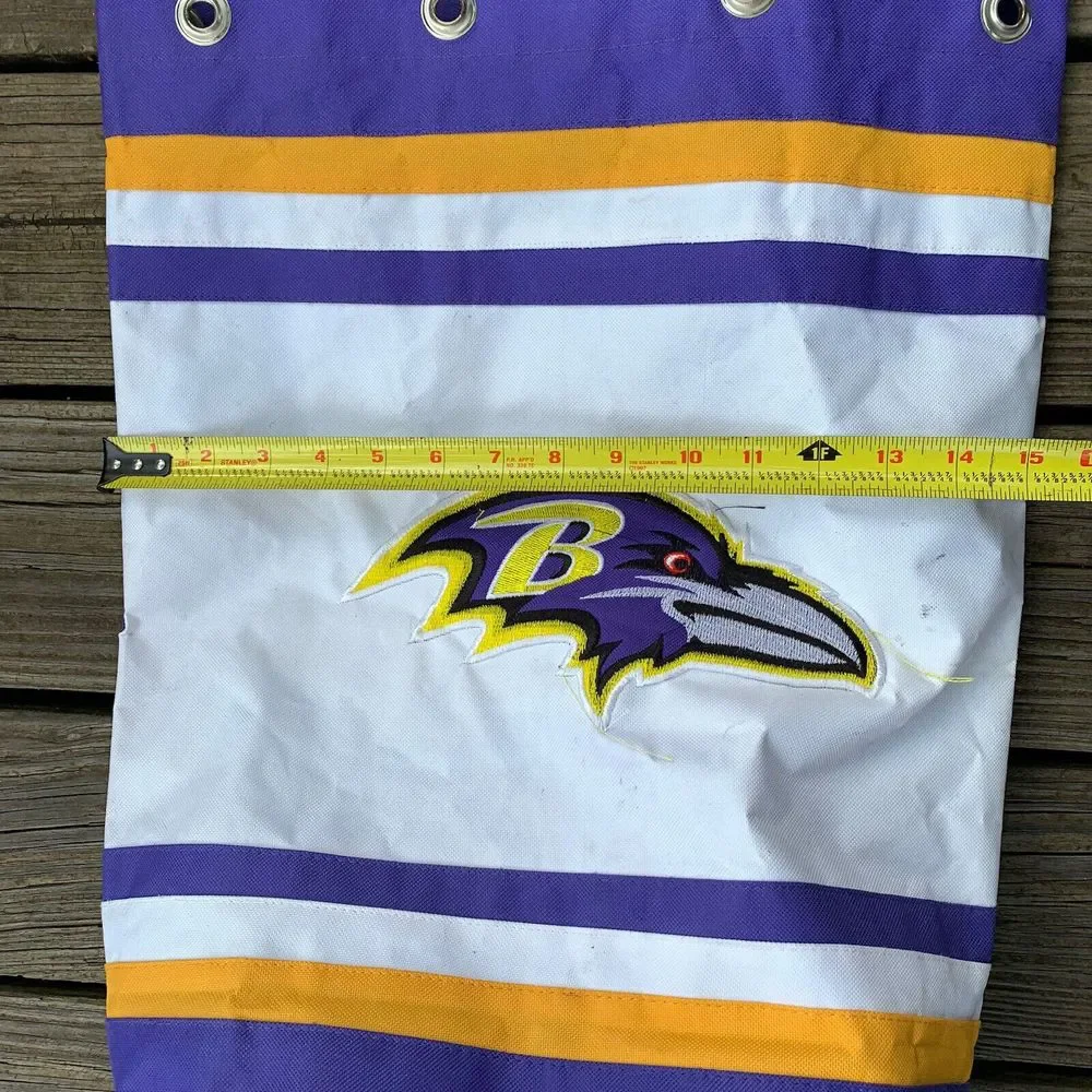 Baltimore‎ Ravens Bag Backpack Gym Bag NO DRAWSTRING Canvas Embroidered NFL